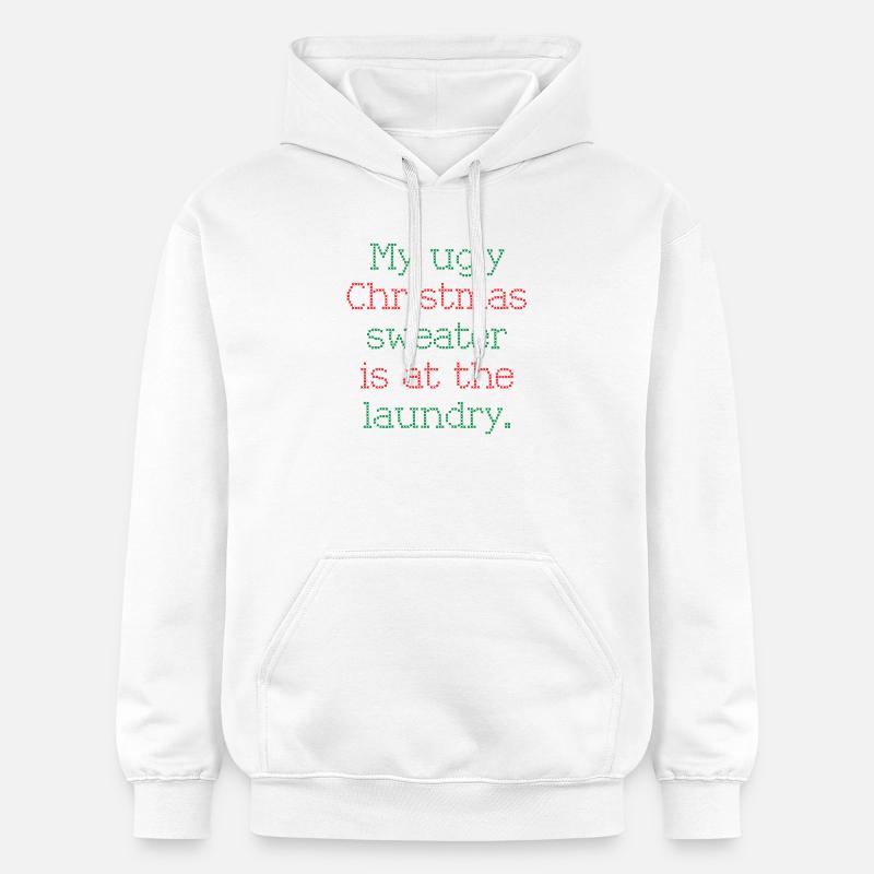 Pull de Noël - Sweat à capuche Softstyle® Gildan Unisexe - blanc