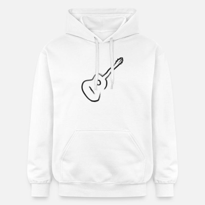 Don du guitariste guitariste - Sweat à capuche Softstyle® Gildan Unisexe - blanc
