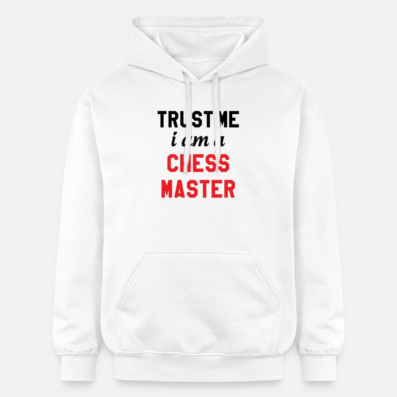 Maître de l'Échiquier Chess Master Pro - Sweat à capuche Softstyle® Gildan Unisexe - blanc
