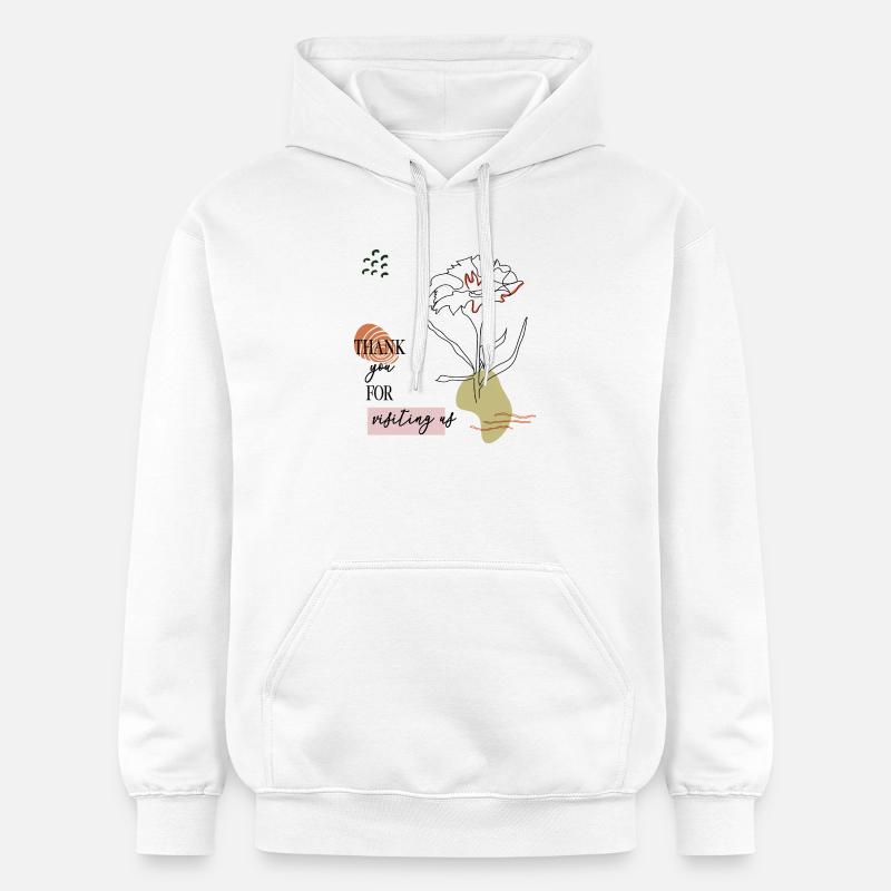 Merci à mes salutations - Sweat à capuche Softstyle® Gildan Unisexe - blanc