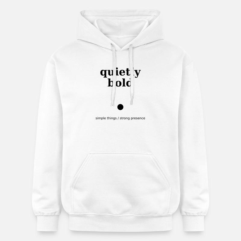 quietly bold - Sweat à capuche Softstyle® Gildan Unisexe - blanc