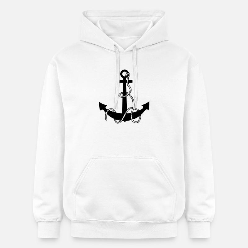 ancre - Sweat à capuche Softstyle® Gildan Unisexe - blanc