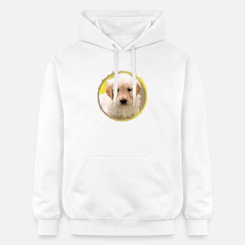 chiot - Sweat à capuche Softstyle® Gildan Unisexe - blanc