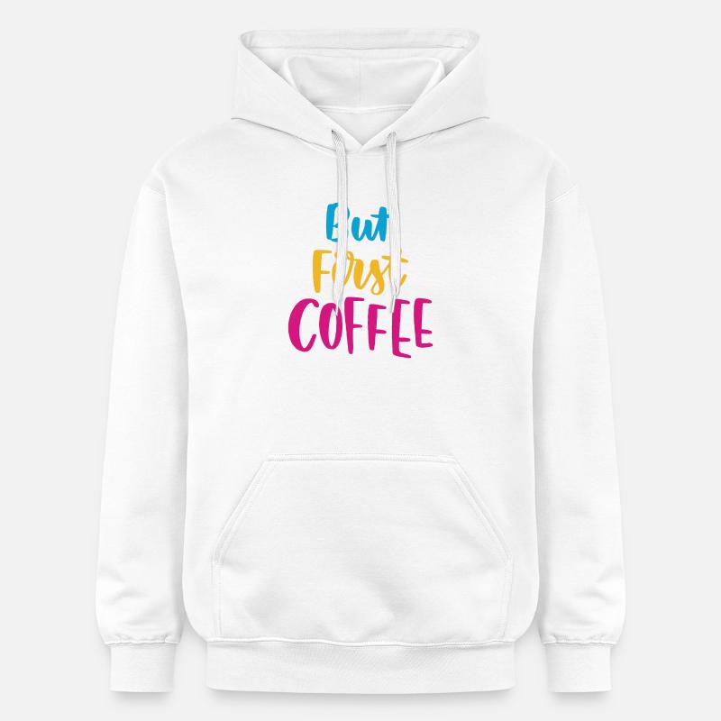 Mais premier café - Sweat à capuche Softstyle® Gildan Unisexe - blanc