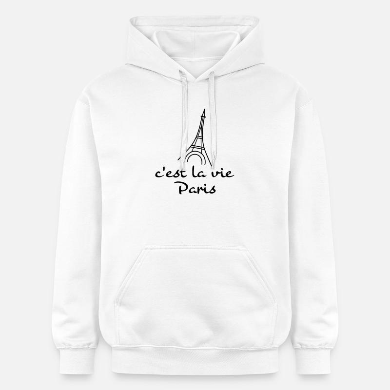 c’est la vie - Sweat à capuche Softstyle® Gildan Unisexe - blanc
