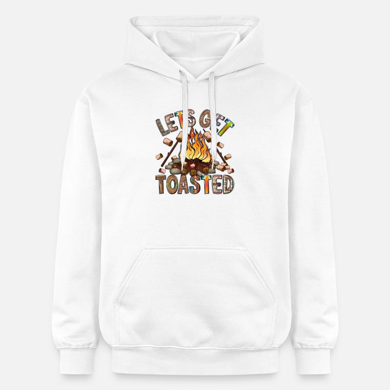 Trinquons au feu de camp - Sweat à capuche Softstyle® Gildan Unisexe - blanc