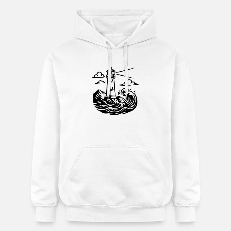 phare - Sweat à capuche Softstyle® Gildan Unisexe - blanc