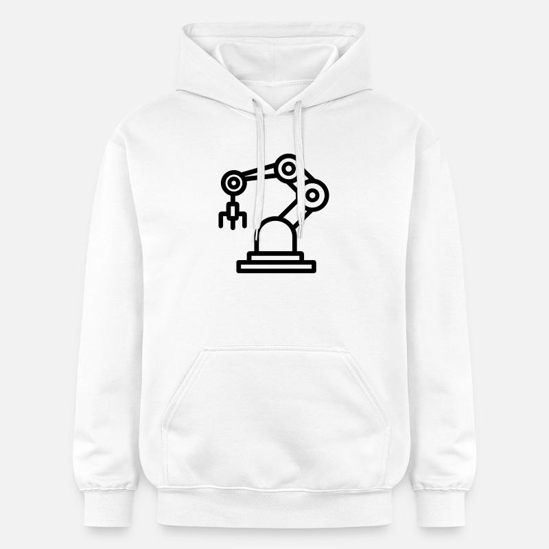 bras robotique - Sweat à capuche Softstyle® Gildan Unisexe - blanc