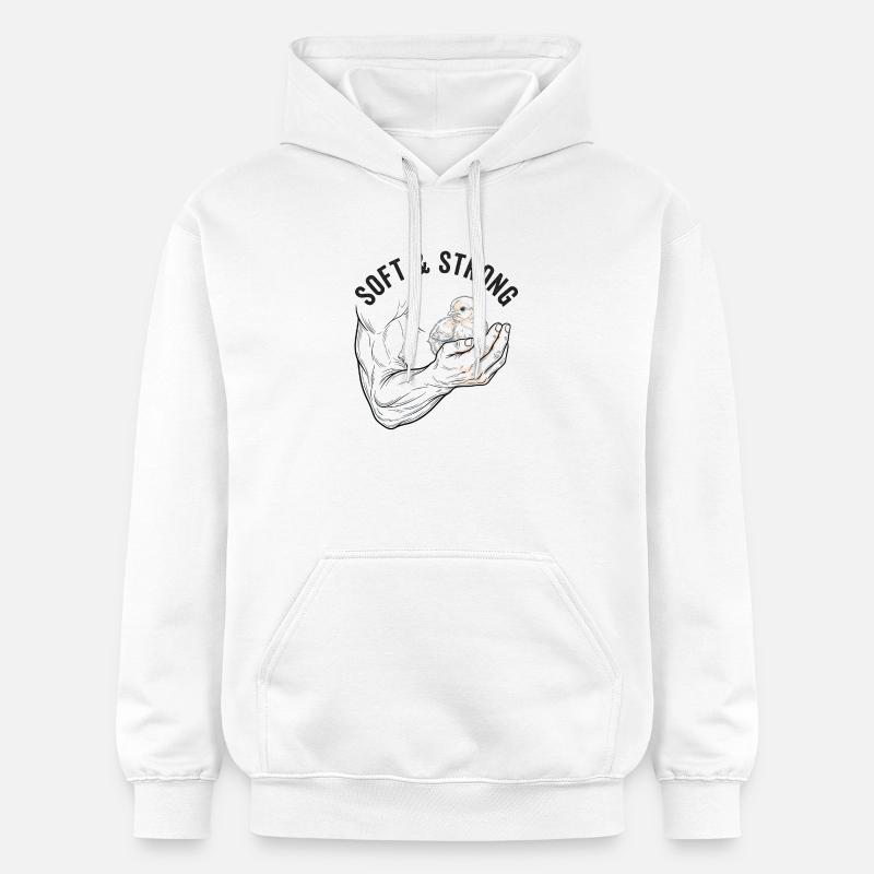 Fort et doux - Sweat à capuche Softstyle® Gildan Unisexe - blanc