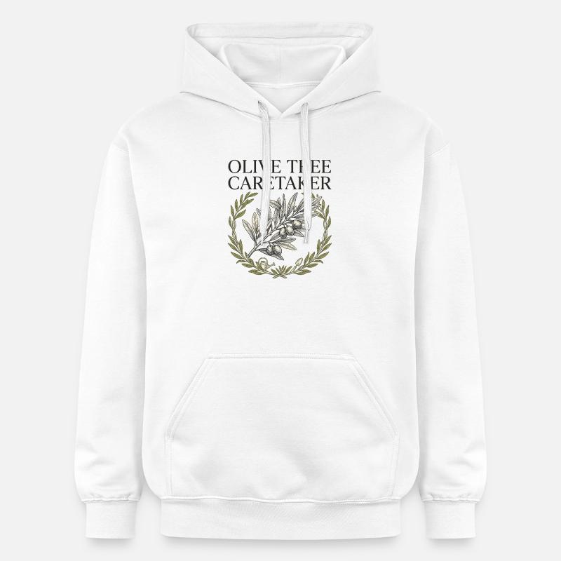 Gardien d’Olive Tree - Sweat à capuche Softstyle® Gildan Unisexe - blanc
