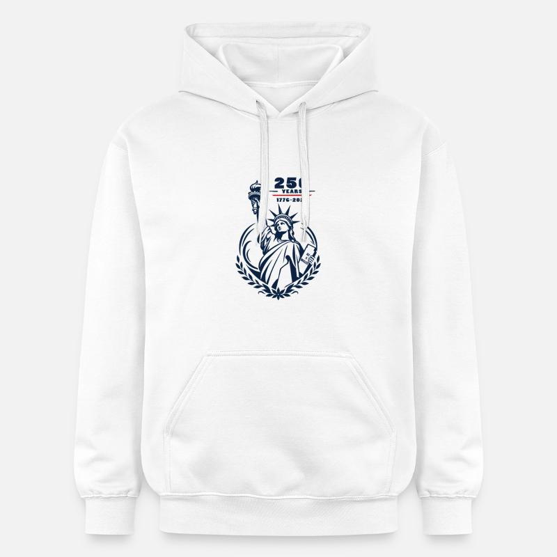 Emblème de la Liberté 250 ans - Sweat à capuche Softstyle® Gildan Unisexe - blanc