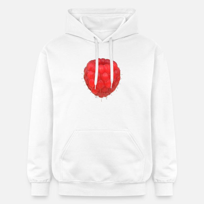 Modèle de grappe de framboises - Sweat à capuche Softstyle® Gildan Unisexe - blanc
