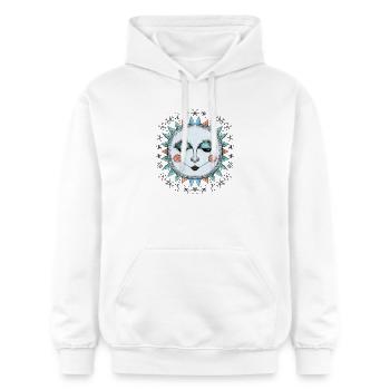 Soleil d’hiver - Sweat à capuche Softstyle® Gildan Unisexe - blanc - Devant - Liana (172cm) & Jaron (178cm)