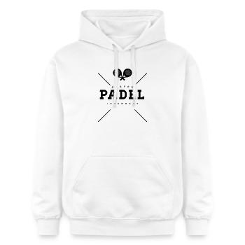 padel sport - Gildan Unisex Softstyle® Midweight Hoodie - white - Front - Liana (172cm) & Jaron (178cm)