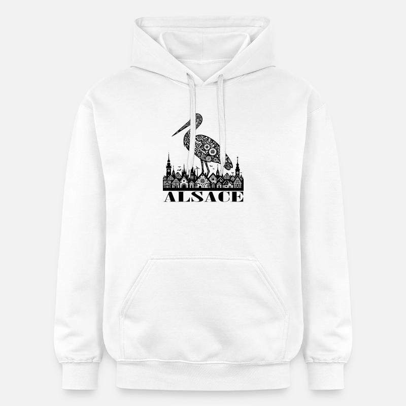 ALSACE - Sweat à capuche Softstyle® Gildan Unisexe - blanc