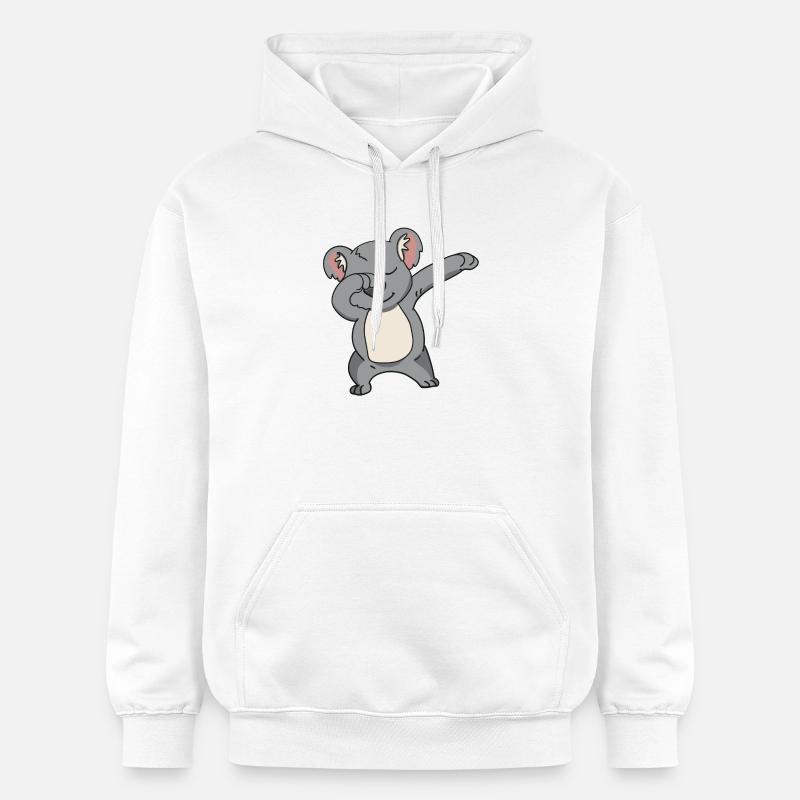 Dabbing Koala - Sweat à capuche Softstyle® Gildan Unisexe - blanc