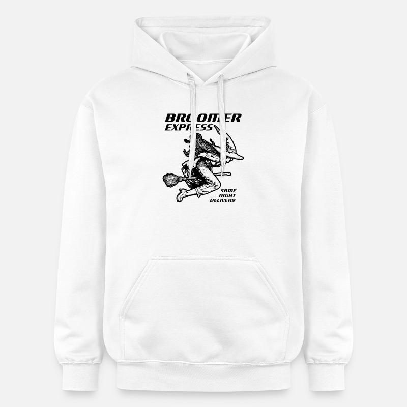 Sorcière Express Noir Design - Sweat à capuche Softstyle® Gildan Unisexe - blanc