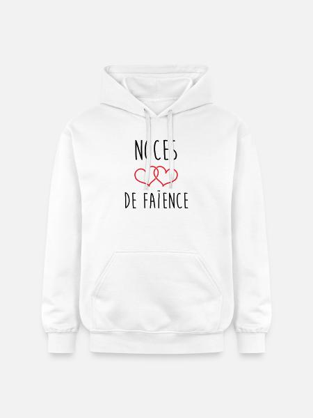 Lertøjsbryllup 9 års ægteskab - Gildan Softstyle® Midweight unisex-hoodie - hvid