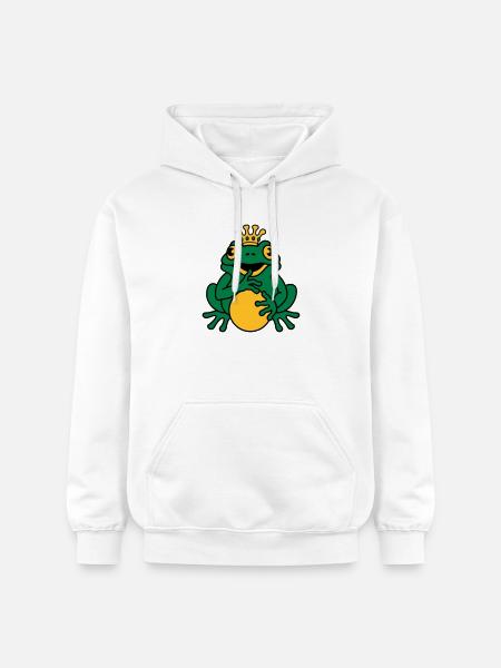 Froschkönig - Gildan Unisex Softstyle® Midweight Hoodie - Weiß