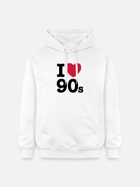 J'aime 90 - Sweat à capuche Softstyle® Gildan Unisexe - blanc