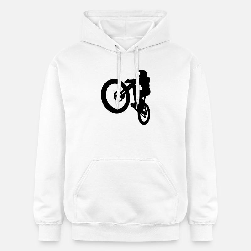 MTB jump - Gildan Unisex Softstyle® Midweight Hoodie - Weiß