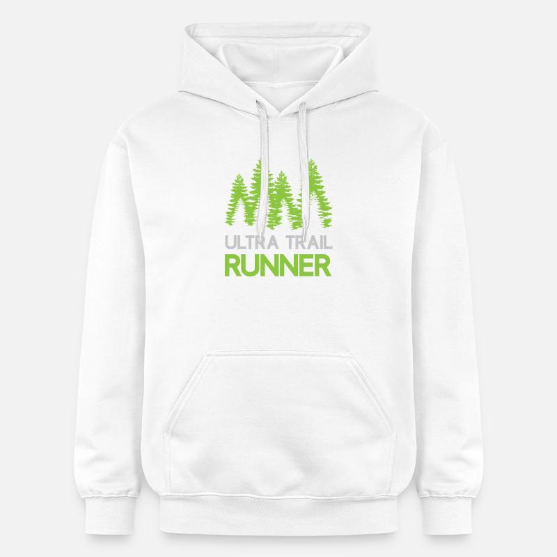 Ultra Trail Runner - Sweat à capuche Softstyle® Gildan Unisexe - blanc