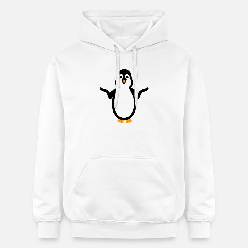 Cute Penguin - Aucune idée - Sweat à capuche Softstyle® Gildan Unisexe - blanc