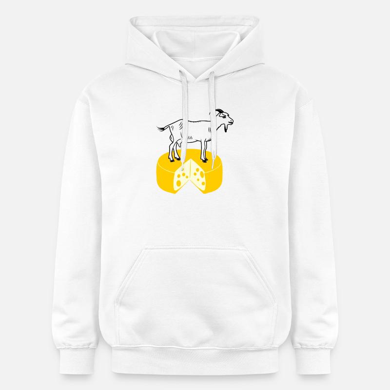 Blanc de chèvre sur fromage - Sweat à capuche Softstyle® Gildan Unisexe - blanc
