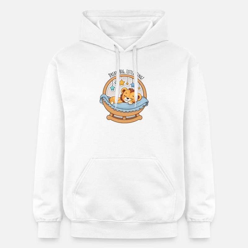 Lion dans le mobile stellaire - Sweat à capuche Softstyle® Gildan Unisexe - blanc