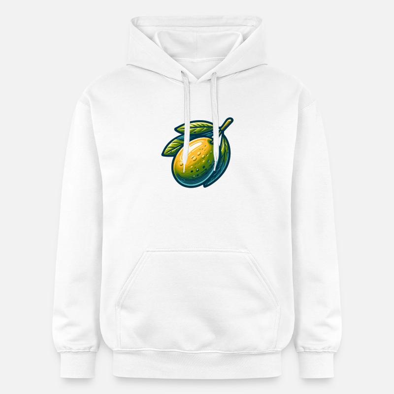 Olive Stylisé Vert Jaune - Sweat à capuche Softstyle® Gildan Unisexe - blanc