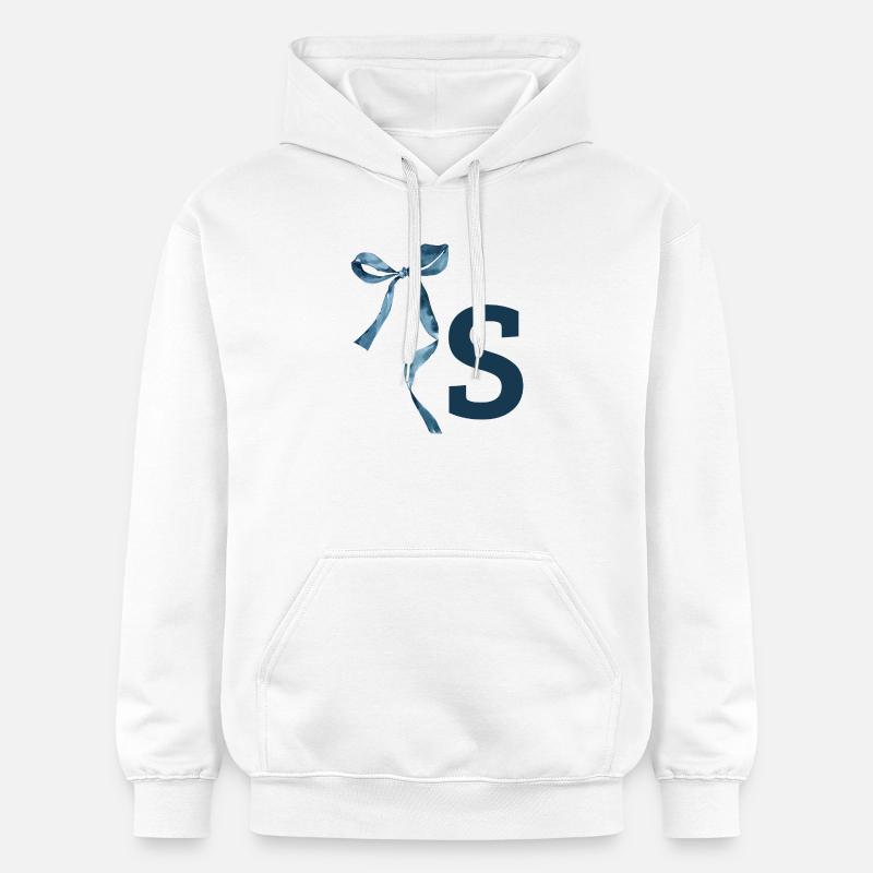 Monogramme s idée cadeau  - Sweat à capuche Softstyle® Gildan Unisexe - blanc