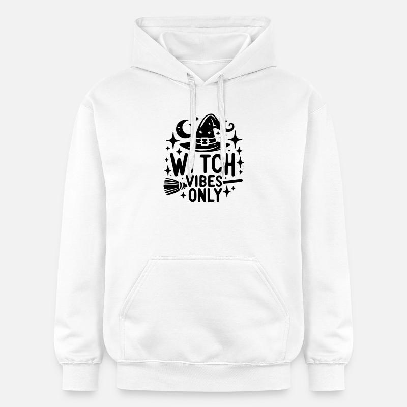 Vibrations de sorcière uniquement - Sweat à capuche Softstyle® Gildan Unisexe - blanc
