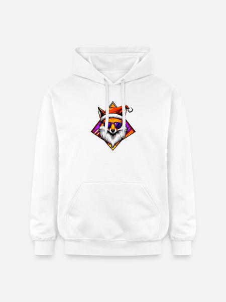 Fuchs Santa Swag - Gildan Unisex Softstyle® Midweight Hoodie - Weiß
