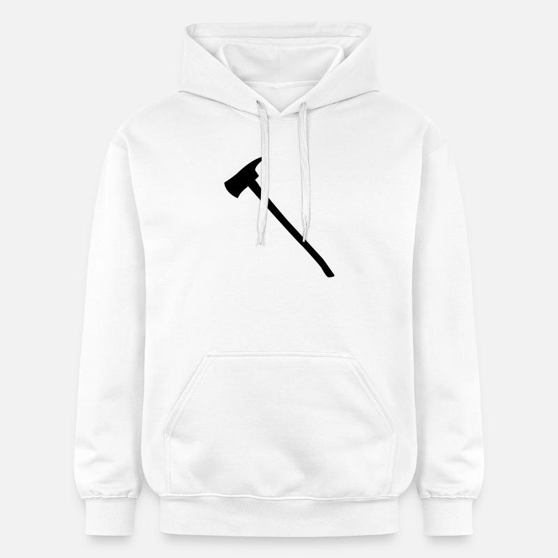 Hache de pompier - Sweat à capuche Softstyle® Gildan Unisexe - blanc