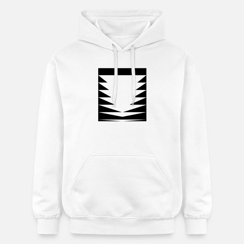 Triangles Pattern design - Gildan Unisex Softstyle® Midweight Hoodie - white