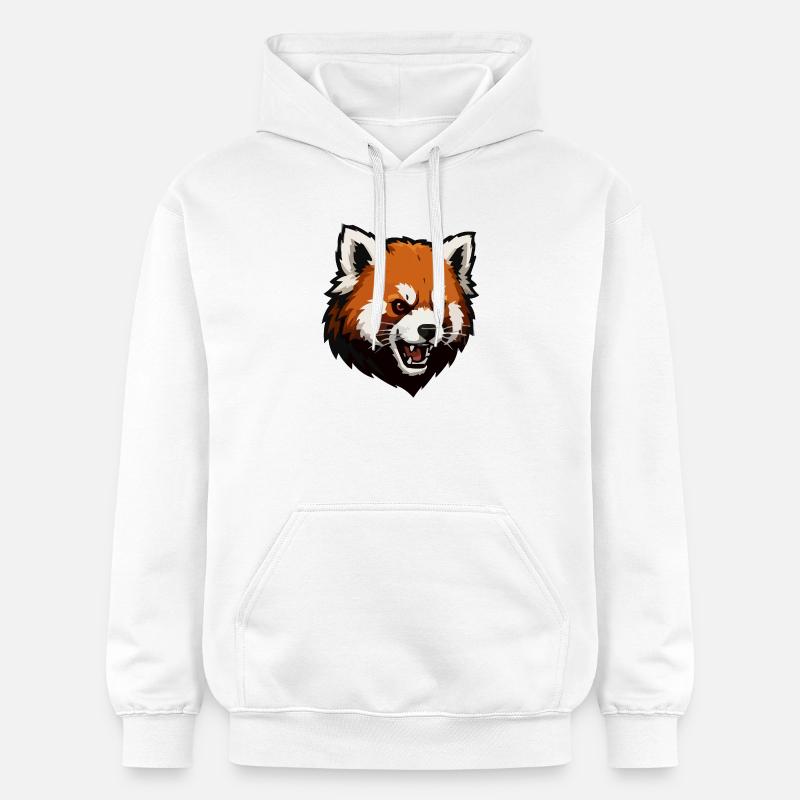 Renard agressif - Sweat à capuche Softstyle® Gildan Unisexe - blanc