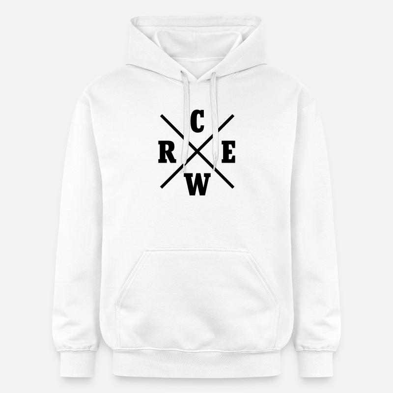 Équipage de croix - Sweat à capuche Softstyle® Gildan Unisexe - blanc