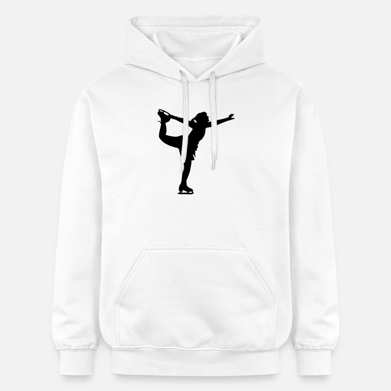 Eiskunstlauf Tanzende Mädchen oder Frauen - Gildan Unisex Softstyle® Midweight Hoodie - Weiß
