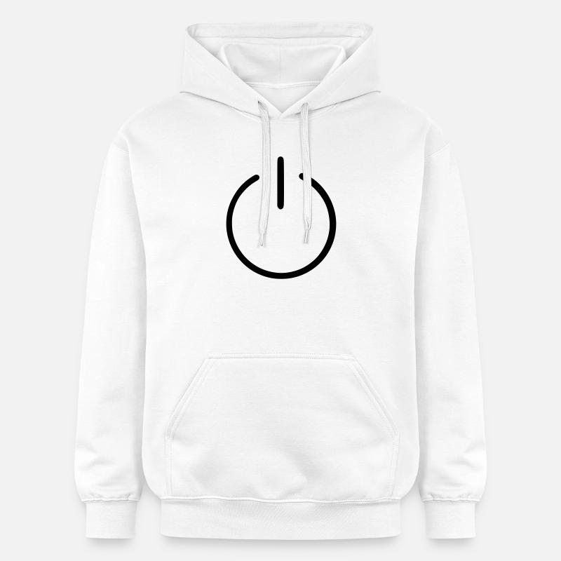 Un bouton Us Off - Sweat à capuche Softstyle® Gildan Unisexe - blanc