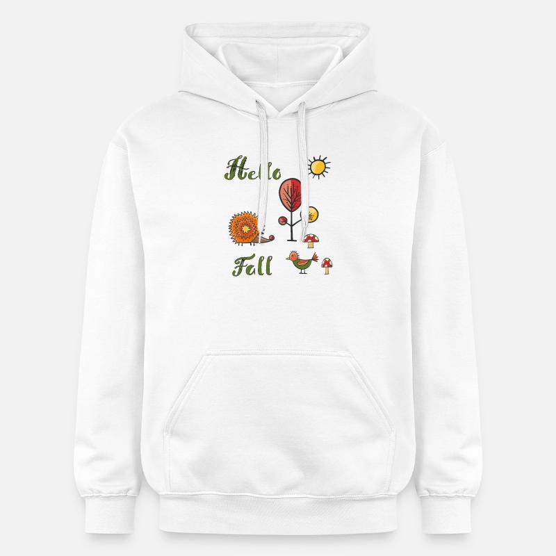 Bonjour Fall - Sweat à capuche Softstyle® Gildan Unisexe - blanc
