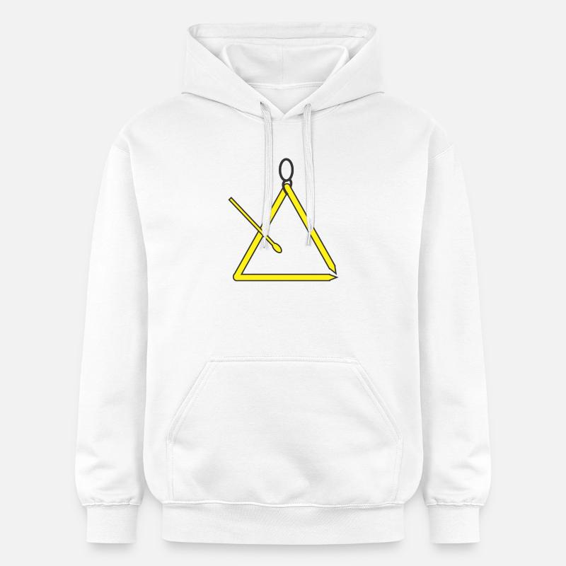 Triangle - Sweat à capuche Softstyle® Gildan Unisexe - blanc