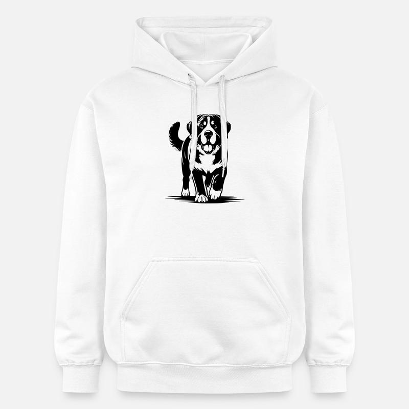 Bouvier suisse - Sweat à capuche Softstyle® Gildan Unisexe - blanc