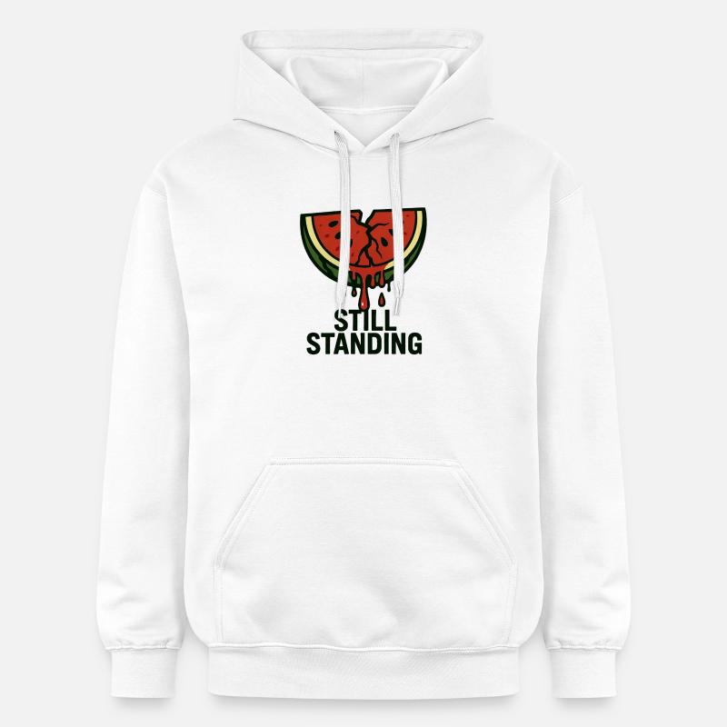 Pastèque - Toujours debout - Sweat à capuche Softstyle® Gildan Unisexe - blanc