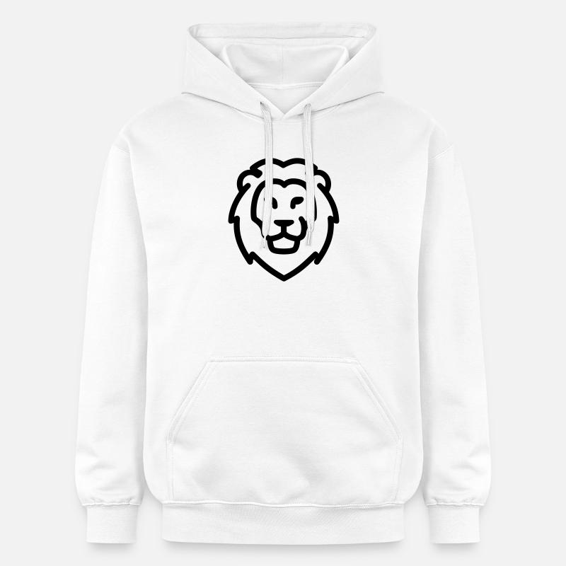 lion - Sweat à capuche Softstyle® Gildan Unisexe - blanc
