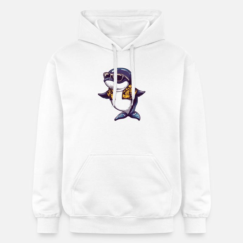 Wal Comic Urlaub - Gildan Unisex Softstyle® Midweight Hoodie - Weiß