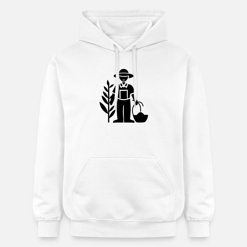 Fermier Bauer - Sweat à capuche Softstyle® Gildan Unisexe - blanc