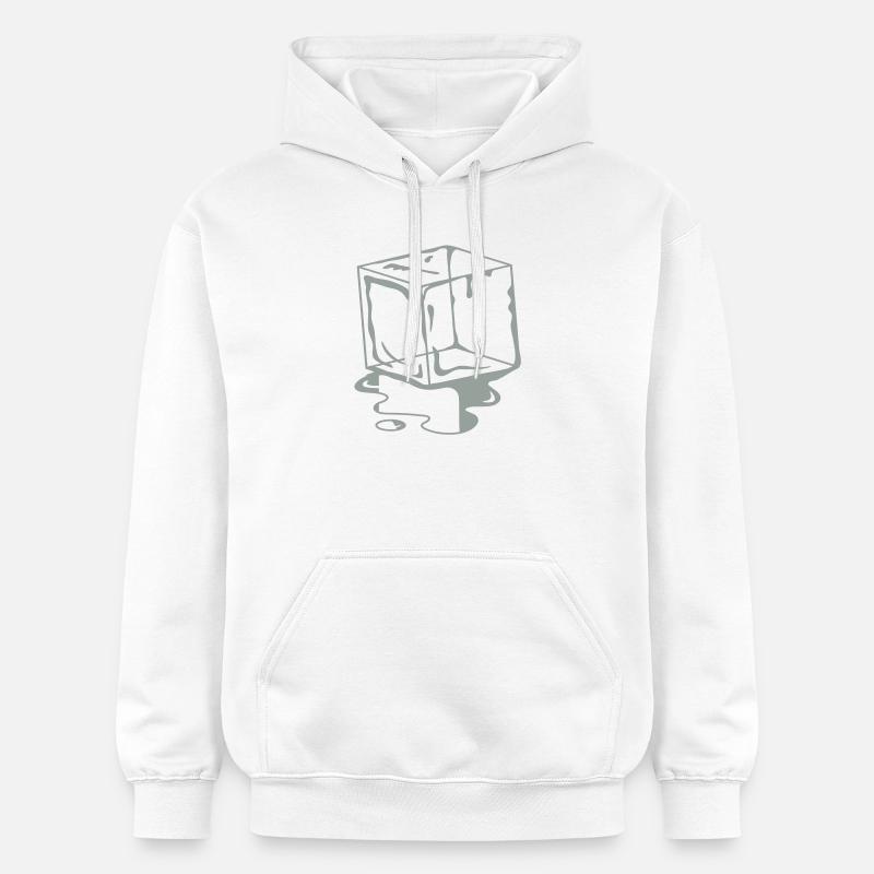 un cube de glace - Glaçon - Sweat à capuche Softstyle® Gildan Unisexe - blanc