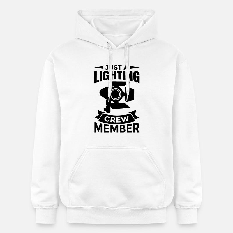 Direction de l’éclairage - Sweat à capuche Softstyle® Gildan Unisexe - blanc