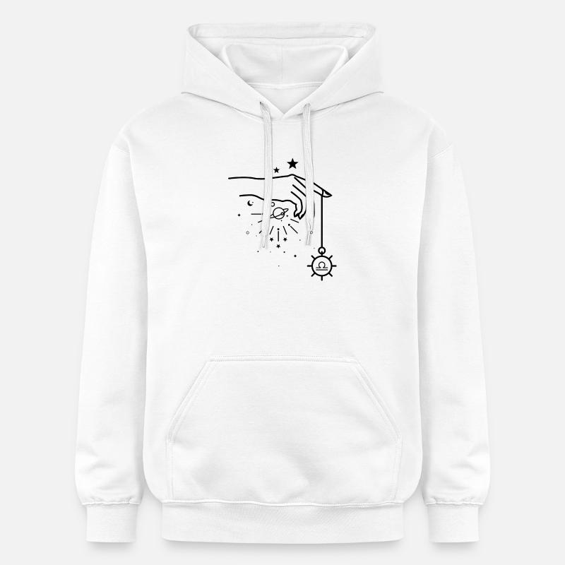 Libra zodiac astrology - Gildan Unisex Softstyle® Midweight Hoodie - white
