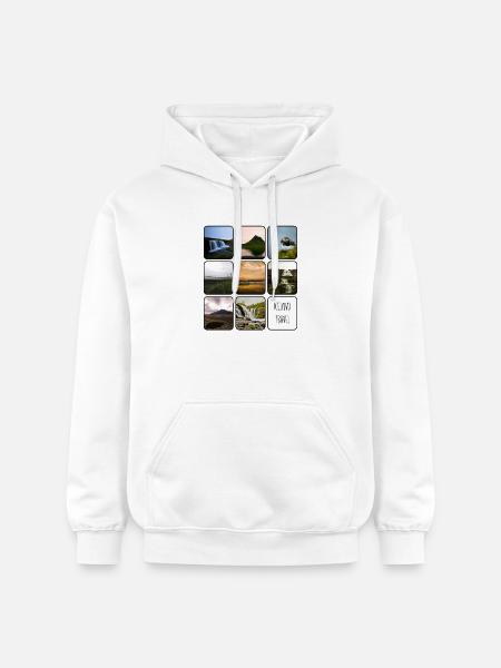 IJsland Reizen - Gildan uniseks Softstyle® Midweight hoodie - wit